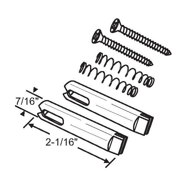 Strybuc SCREEN DOOR GUIDE SET INCLUDES 1598 Zoro